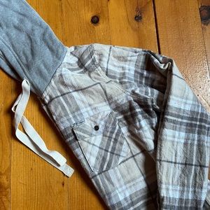 Flannel Columbia Plaid Hooded Shirt